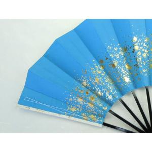 舞扇子 天の川 群青 京扇子 箱なしの詳細画像3