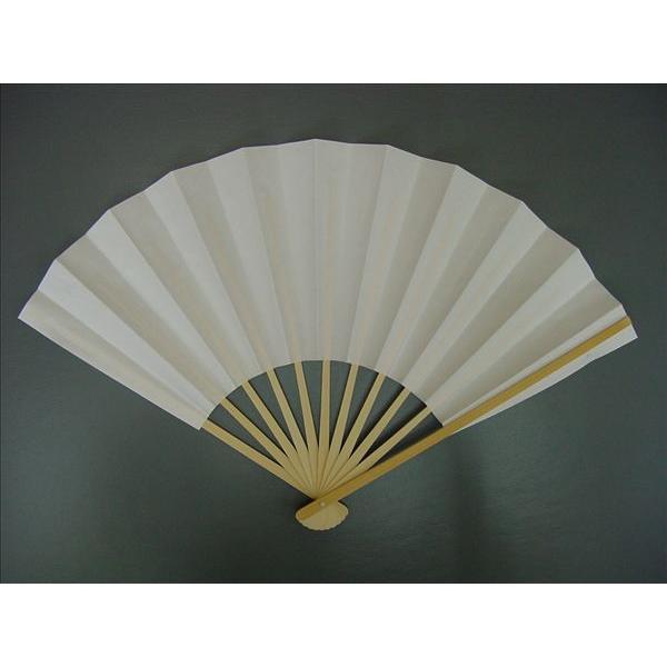 白扇 イベント 祭り 祝儀 祭事 27.5cm 9寸11間 白竹 並