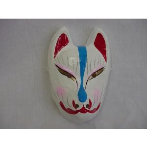 張子面 キツネ (ゴム紐式) 狐のお面