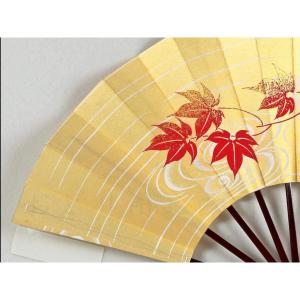 舞扇子 日本舞踊、踊り用 29cm 紅葉、ゴー...の詳細画像3