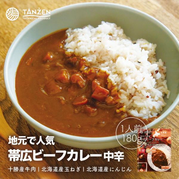 【地元で人気】タンゼン 帯広ビーフカレー 中辛 1人前【5個セット】送料無料 北海道 帯広 地元で ...