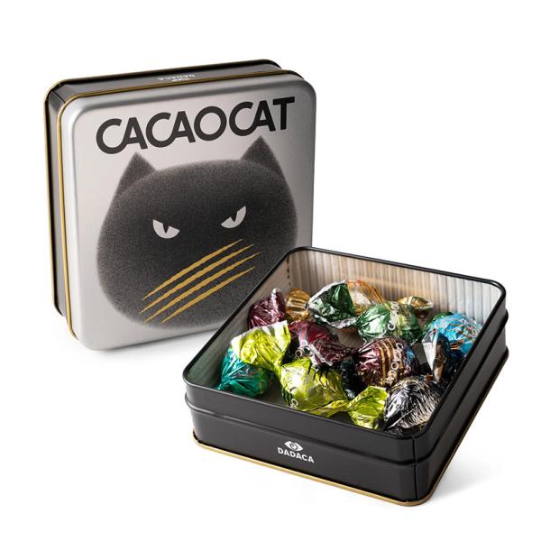 CACAOCAT 缶ミックス 8個入り SILVER 3個セット 送料無料 8フレーバー ネコ 猫 ...