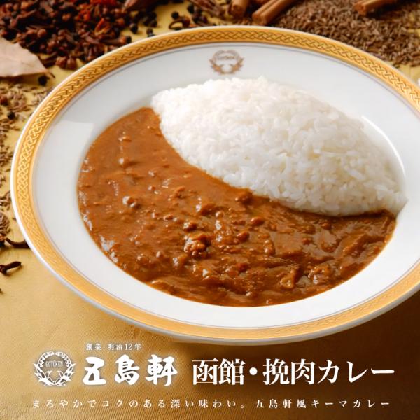 五島軒 函館・挽肉カレー 180g ３個セット 送料無料  北海道 レトルト食品 レトルト カレー ...