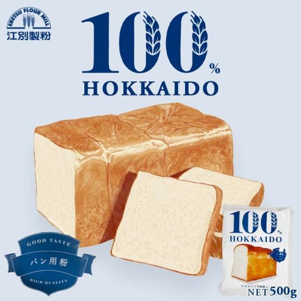 100％HOKKAIDO パン用粉 500g 送料無料 メール便 江別製粉 北海道産 大人気 お土産...