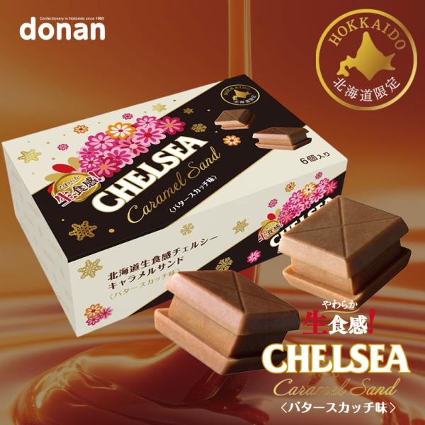 道南食品 北海道生食感チェルシー キャラメルサンド バタースカッチ味 6入 2個セット 送料無料 北...