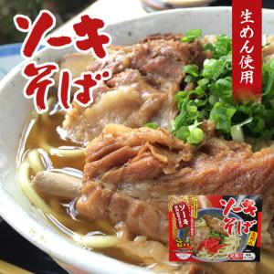 ソーキそば 2食入生麺 液体スープ 味付ソーキ肉 付き  沖縄料理 琉球料理 沖縄
