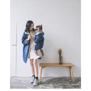 プードル コート デニム キッズ ベビー レデ...の詳細画像2