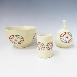 茶道具 蓋置 七宝焼 梅 ブルー又は黄色 黄井仁作 七宝焼き 2種類より