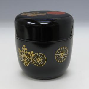 本漆  春秋蒔絵  中次  薄茶器  茶道具 茶道具 棗 薄茶器 笹桐蒔絵中次 : お茶道具の駒屋 - 通販