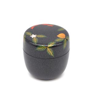 茶道具　日の丸なつめ 茶道具 なつめ お薄器 日の丸棗 円能斎好写し 木製 ボール棗 円能斉好