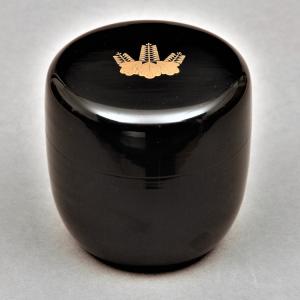 茶道具/薄茶器） 送料無料 山中塗 住吉蒔絵 根来面中次 和田寿峰作 桐