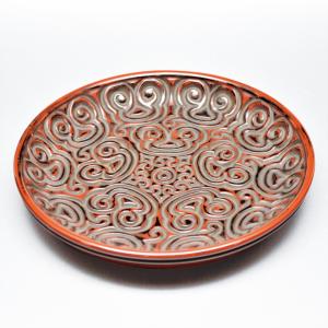 茶道具 拝見盆 茶杓飾り盆 拭漆 茶道 28-7101 : 月香園アウトレット店