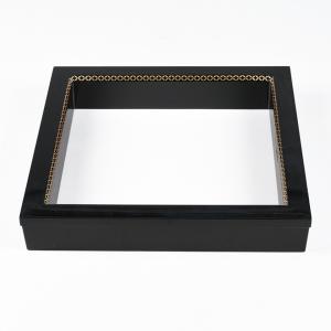 茶道具 炉縁 真塗 本漆 戸塚富悦作 真塗り 利休炉縁 茶道 : 茶道具