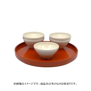 茶道具 盆（ぼん） 高野盆 尺二 朱 ※茶碗は別売りです。｜senkien