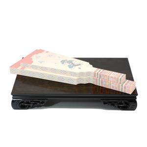 茶道具 棚（たな） 紹鴎棚 溜うるし塗 御幣付 角出俊平 紹鷗棚