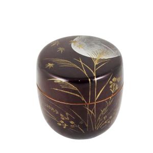 茶道具 棗 中村宗悦 作 高台寺蒔絵中棗 木製・本漆塗・切合口 : 茶道具