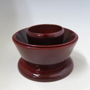 陶器水指し 茶道具 水指 水差し 細水指 中置 楽焼き 蛸壷 佐々木昭楽作 塗蓋