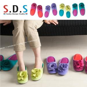 スリッパ ルームシューズ トイレスリッパ おしゃれ 室内 室内履き 洗える ルームスリッパ レディース かわいい SDS ローズ センコー