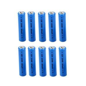 単四 リチウム充電式電池3.7V 320mAh 10400 10本セット 「800-0037-03」