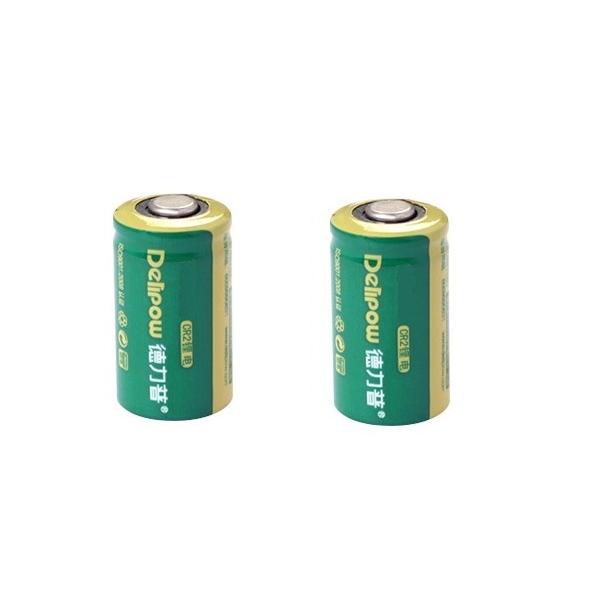 DELIPOW CR2 3V 800mAh 充電電池（2本セット）大容量 リチウム充電電池 高品質商...