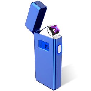 電子ライター USBライター 点煙回数表示 プラズマ 充電ライター 葉巻ライター 防風 軽量LED ...