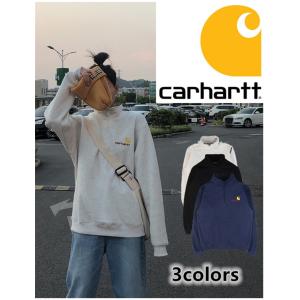 Carhartt カーハート トレーナー 男女兼用  長袖 刺繍 プルオーバー 無地 裏起毛 ジッパー カーハート パーカー　2枚目激安超特価！