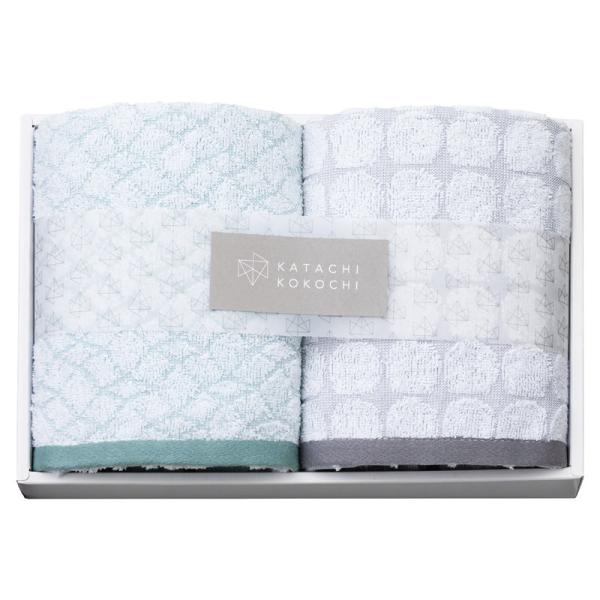 KATACHI KOKOCHI（カタチココチ） フェイスタオル2P グレー K-20102/6