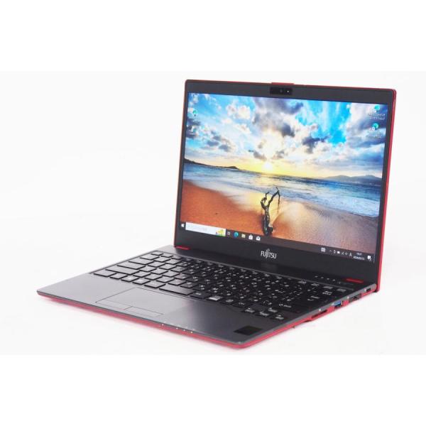 ノートパソコン 極軽極薄  13.3インチFHD搭載 LIFEBOOK FUTRO MU937 レッ...