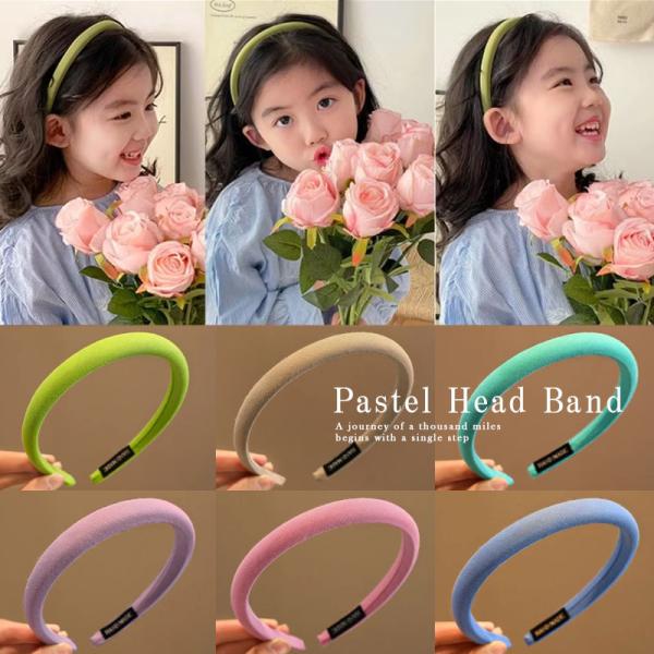 カチューシャ 痛くない 大人 子供 レディース キッズ ママ パステルカラー ヘアアクセサリー ヘア...