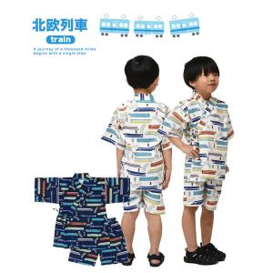 キッズ 甚平 浴衣 男の子 女の子 コットン ...の詳細画像4
