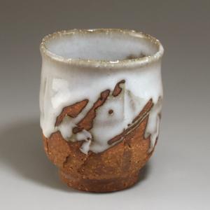 萩焼 汲出湯呑 120ml（満水200ml） 茶杯 湯飲み 切り高台 八代兼田佳炎