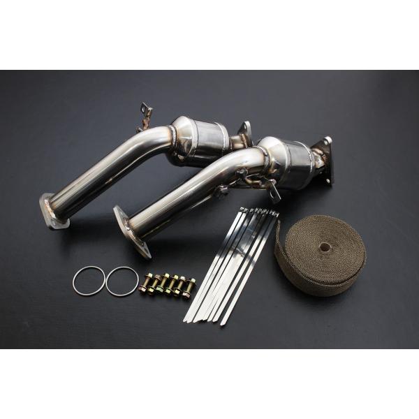 センスブランド KY51 51フーガ MAXメタルキャタライザー フロントパイプ ダウンパイプ マフ...