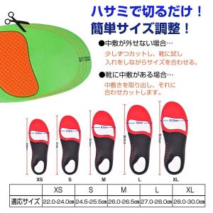 【2点10%オフ】インソール 扁平足 アーチサ...の詳細画像1