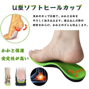 【2点10%オフ】インソール 扁平足 アーチサ...の詳細画像3