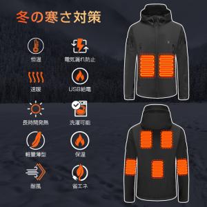 電熱ジャケット 電熱ウェア usb 迷彩 電熱...の詳細画像4