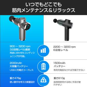 筋膜リリース ガン 電動 軽量 マッサージ器 ...の詳細画像4