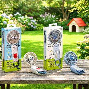 リズム ハンディファン 2026 スヌーピー PEANUTSモデル シルキーウィンド モバイル 4 大風量 2重反転ファン Type-C充電 Silky Wind Mobile 4 9ZF042MS RHYTHM