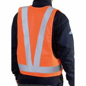 3M蛍光ベスト 夜間作業 反射テープ ネームタグ付 発光ベスト 夜間作業 安全ベスト 蛍光ライン