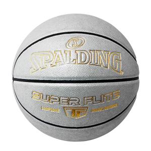 SPALDING バスケットボール 7号 スーパーフライト シルバー ゴールド バスケ 77-431J 合成皮革 スポルディング 22AW