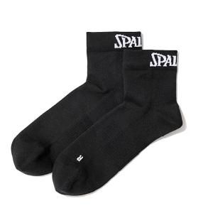 バスケットボール靴下 23-25cm ブラック コンプレッション アンクルソックス SAS22101 スポーツ SPALDING スポルディング