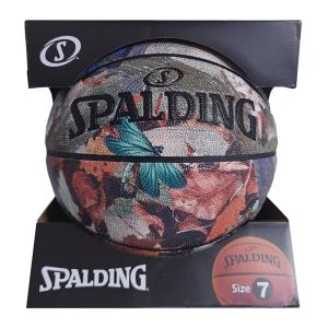 バスケットボール7号 SPALDING スポルディング バタフライ プレイド 蝶 合成皮革 屋内屋外兼用 一般男子 77-804J