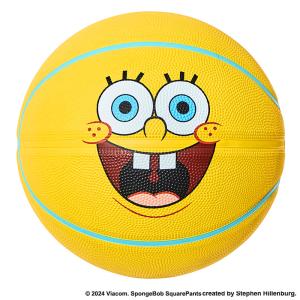 ミニバス バスケットボール 5号 スポンジボブ スマイル イエロー バスケ 85-128J 子ども 小学生 外用ラバー ゴム SpongeBob スポルディング 24AW 正規品