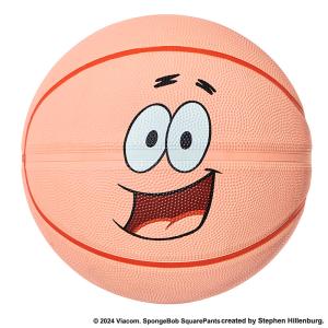ミニバス バスケットボール 5号 スポンジボブ パトリックスター スマイル ピンク バスケ 85-129J 子ども 小学生 外用ラバー ゴム SpongeBob スポルディング 24AW