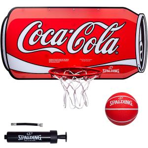 コカ・コーラ カン ブレークアウェイ 180°バスケットゴール 561094ZG ミニバックボード ボール・空気入れ付 ドア掛け 室内用 缶デザイン スポルディング 25AW