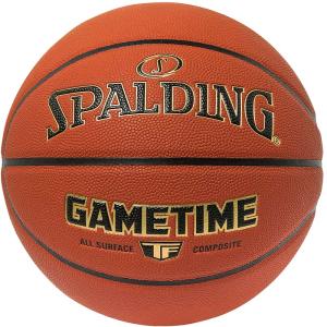 バスケットボール 7号 ゲームタイム ブラウン 77-359Z バスケ 合成皮革 屋内 屋外 スポルディング 26SS 正規品