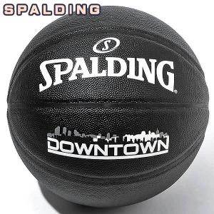 SPALDING DOWNTOWN バスケットボール7号 ダウンタウン PU コンポジット ブラック 合成皮革 スポルディング 76-586J正規品