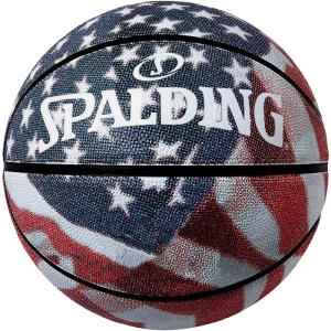 バスケットボール7号 SPALDING スポルディング スターズアンドストライプス ゴム 外用ラバー 一般男子 ラバー 屋外用 84-320J