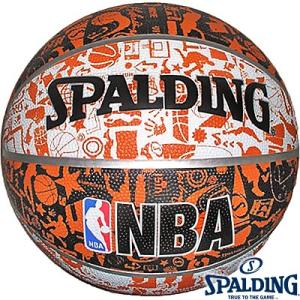 外用バスケットボール7号 SPALDINGグラフィティ スポルディング73-722Z