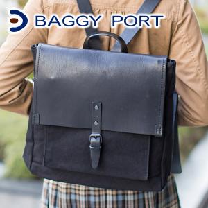 BAGGY PORT バギーポート ウォッシュ加工６号帆布×オイルレザー リュック（小） TEPP-460｜sentire-one