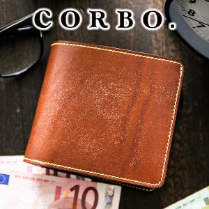 CORBO. コルボ full grain Bridle Leather フルグレイン ブライドルレザー 小銭入れ付き二つ折り財布 1LM-1601｜sentire-one